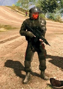 Another Unidad rifleman with facepaint
