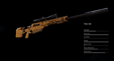 TAC-50 C Rifle, The Division Wiki