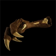 A moa leg preserved as a result of the massive pyroclastic cloud from the Darkwood island volcano