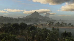 Sugarloaf Mount with  in the foreground.
