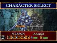 Arthur’s stats in Ghost and Goblins Gold Knights