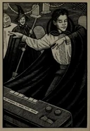 Alex dances before the Halloween party