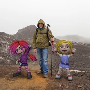 Punk and Cute Giana hiking.