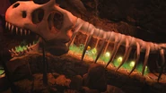 A dragon spine forming a tunnel.