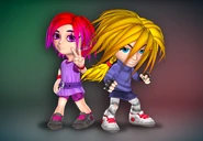 A render of Swapped Cute and Punk Giana skins.