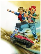 Her Punk appearance on the left from the Crash magazine alongside with Retro Punk Maria on the right.