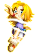 Giana twirling.