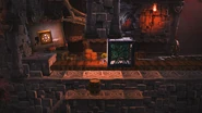 Giana inside a dungeon.