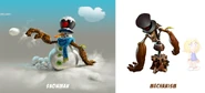Concept art of a Snowman and a Mechanism