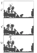 A storyboard of the intro sequence (part 2)