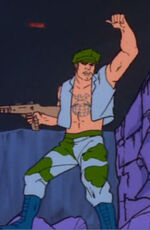 Gung-Ho tries out his new deodorant