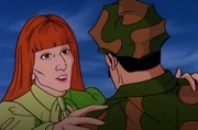 The fact that Leatherneck's date likes him but he doesn't like her is a running joke though the episode