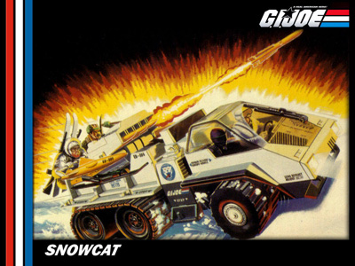 Gi joe Snow Cat vehicle part 