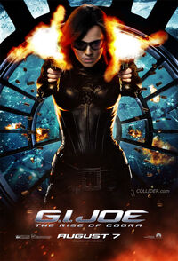 G.I. Joe The Rise of Cobra Baroness character banner movie poster