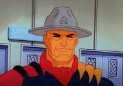 Officer and a Viperman-hat