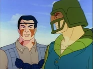 Bullhorn and Grid-Iron in episode Pigskin Commando