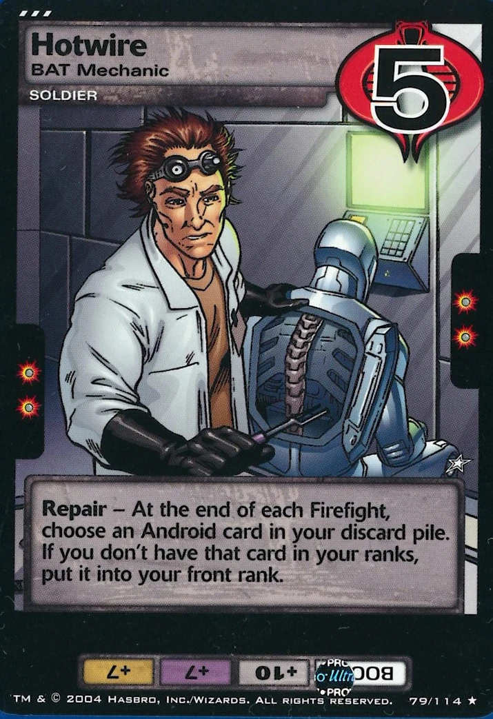 Hotwire BAT Mechanic G.I.Joe TCG Wiki Fandom