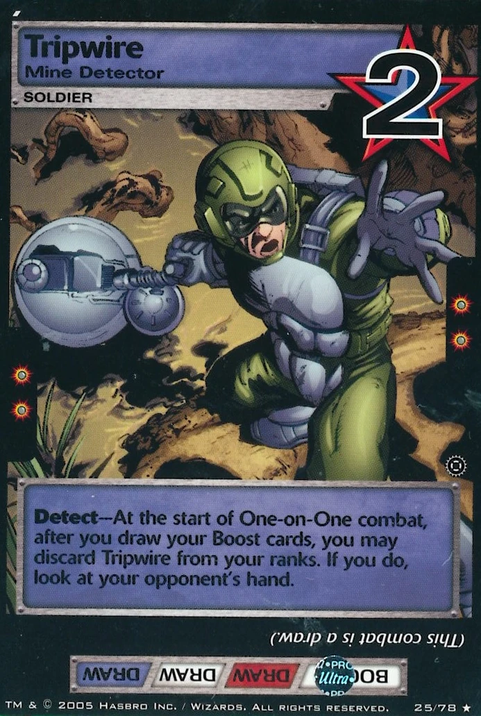 Tripwire Mine Detector G.I.Joe TCG Wiki Fandom