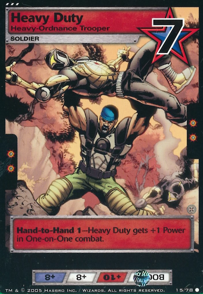 Heavy Duty - Heavy-Ordnance Trooper, G.I.Joe TCG Wiki