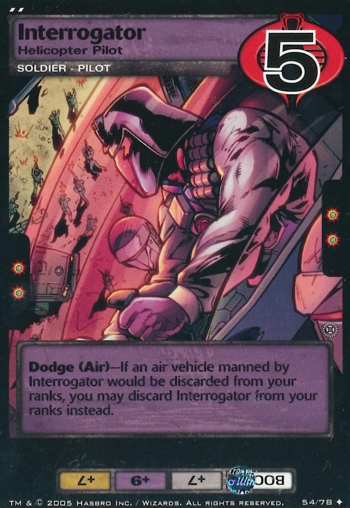 Interrogator Helicopter Pilot G.I.Joe TCG Wiki Fandom