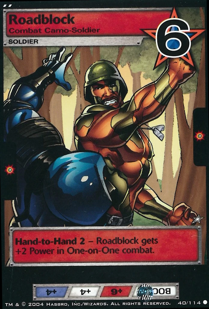 Roadblock Combat CamoSoldier G.I.Joe TCG Wiki Fandom