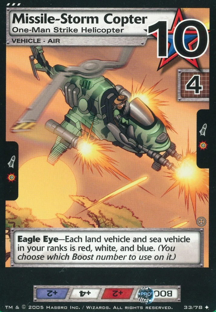 MissileStorm Copter OneMan Strike Helicopter G.I.Joe TCG Wiki