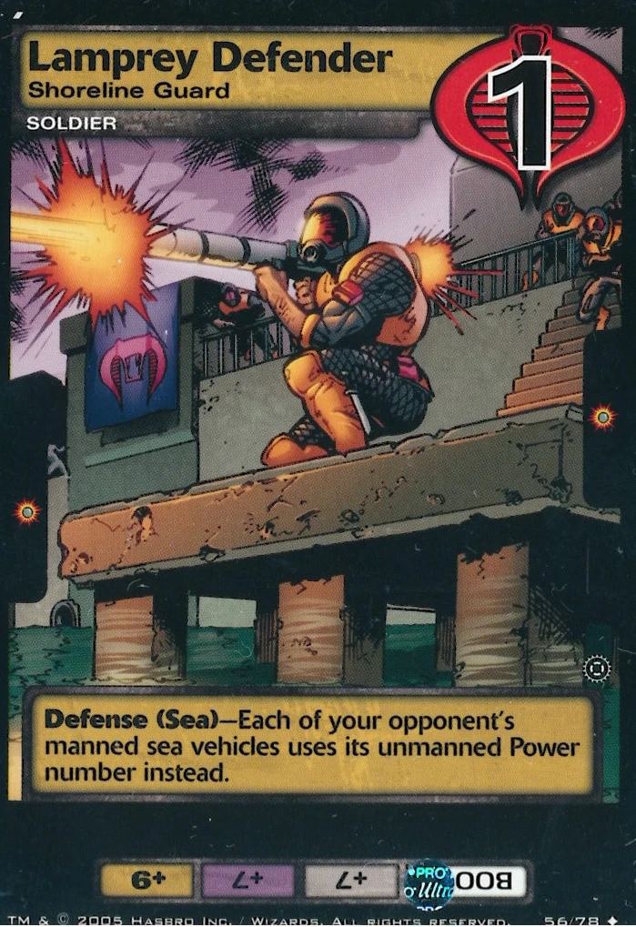 Lamprey Defender Shoreline Guard G.I.Joe TCG Wiki Fandom