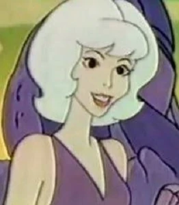 Ginger in animated form as a blonde.
