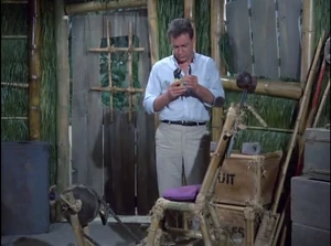 The Professor takes inventory of his tools