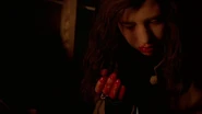 Brigitte-tries-blood.jpg (159 KB) In a vain attempt to gain the Gingerwolf's trust, Brigitte tries to consume Sam's blood