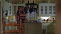 Vlcsnap-2025-09-25-20h23m54s495.png (1.83 MB) Kitchen seen from the dining area. Note the island in the center and the fridge on the left. Not visible: the breakfast area to the right.