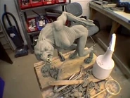 BeastMaquette.jpg (115 KB) Maquette of the werewolf prior to sculpting