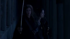 Vlcsnap-2025-10-21-14h43m20s612.png (397 KB) They walk along the stockade. The beams on the left are supports for the walkway on top.