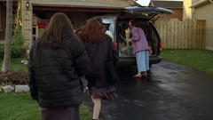 Vlcsnap-2025-09-25-22h07m54s836.png (2.11 MB) View of the garage and the entryway. Note the house humber "38" to the left of the garage. The front door is on the left, obscured by a tree.