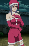 Sa-chan in a Santa outfit in Episode 200