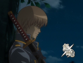 Sougo is thinking about Kagura beetle battle for tomorrow in Episode 65