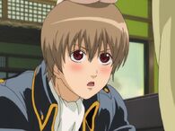 Blushing Sougo in Episode 86