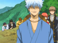 Gintoki accidently squished Rurimaru by his sandals. Kagura and Sougo are disappoint to Gintoki. Shinpachi, Hijikata and Kondou are stocking that golden beetle in Episode 65