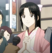 Soyo giving and interview in Gintama THE FINAL