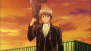 Sougo with his Rocket Launcher in Episode 273