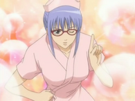 Sarutobi as a nurse in Episode 68