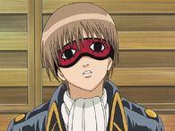 Sougo is sleeping with his sleep mask in Episode 14