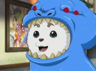 Sadaharu in an alien costume in Episode 41