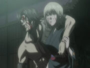 Tsukuyo showing Jiraia the moon moments before his death