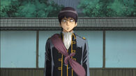 Shinpachi in Shinsengumi Uniform in Two Year Arc