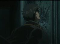 Okita & Hijikata was kidnapped by Jigsaw"Saw".The GOAL was to get the key;After the instructions,Okita suddenly pushed the chain then Hijikata was hit in the face.Episode 148 and Episode 149