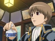 Sougo with his coin purse in Episode 186