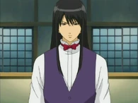 Katsura disguising as a waiter in Episode 39