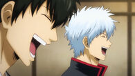 Hijikata and Gintoki laughing together in Episode 316