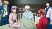 Zenzou, Sarutobi, Gintoki, Shinpachi and Kagura Episode 307